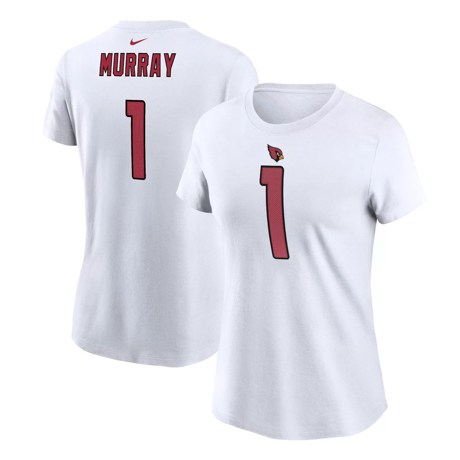 

Женская футболка Nike Kyler Murray White Arizona Cardinals с именем и номером игрока Nike