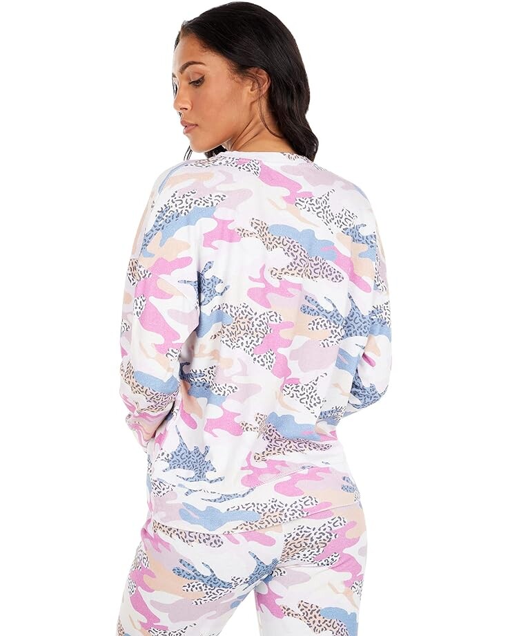 

Толстовка SUNDRY Abstract Camo Oversized Pullover Sweatshirt, цвет Pigment Paper