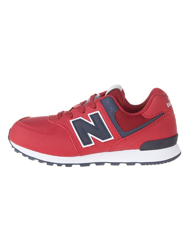 

Кроссовки на шнуровке 574 New Balance, красный