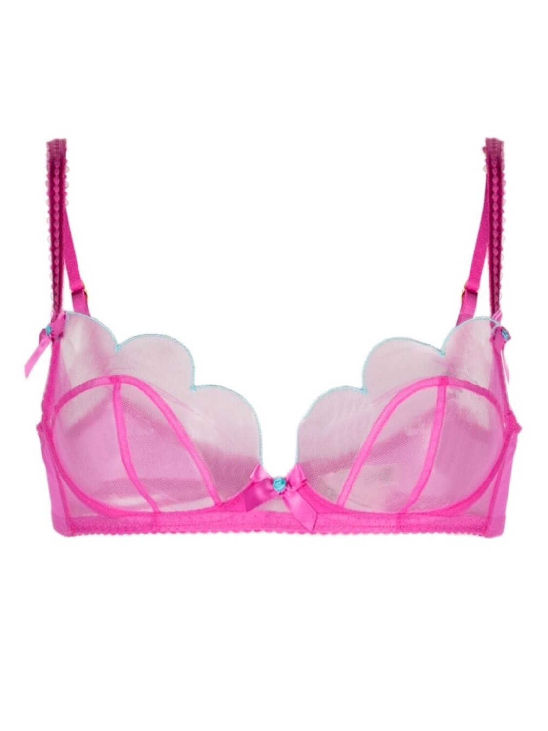 

Agent Provocateur бюстгальтер-балконет Lorna с фестонами, розовый