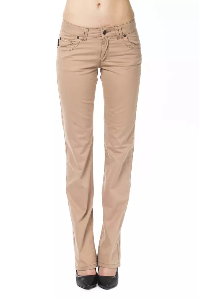 

Бежевые хлопковые женские джинсы Ungaro Sport, Beige