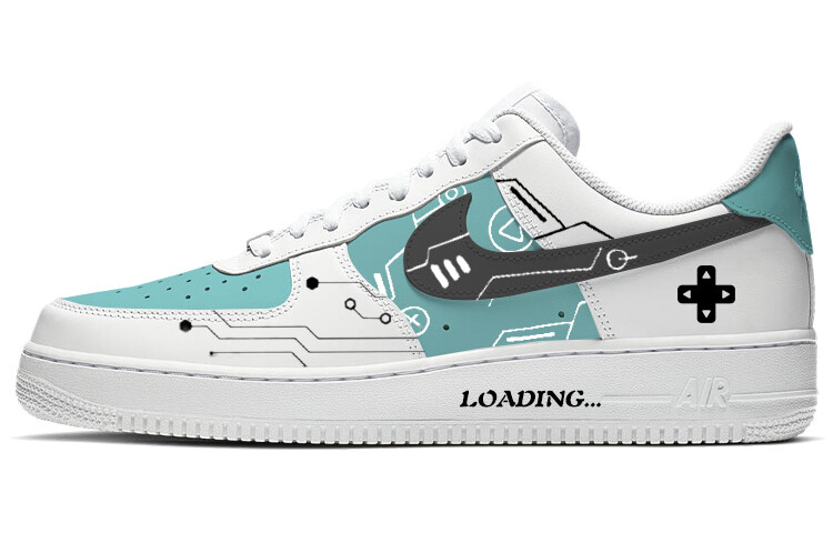 

Кроссовки Nike Air Force 1 Skateboarding Shoes Men Low-top Green/White, зеленый