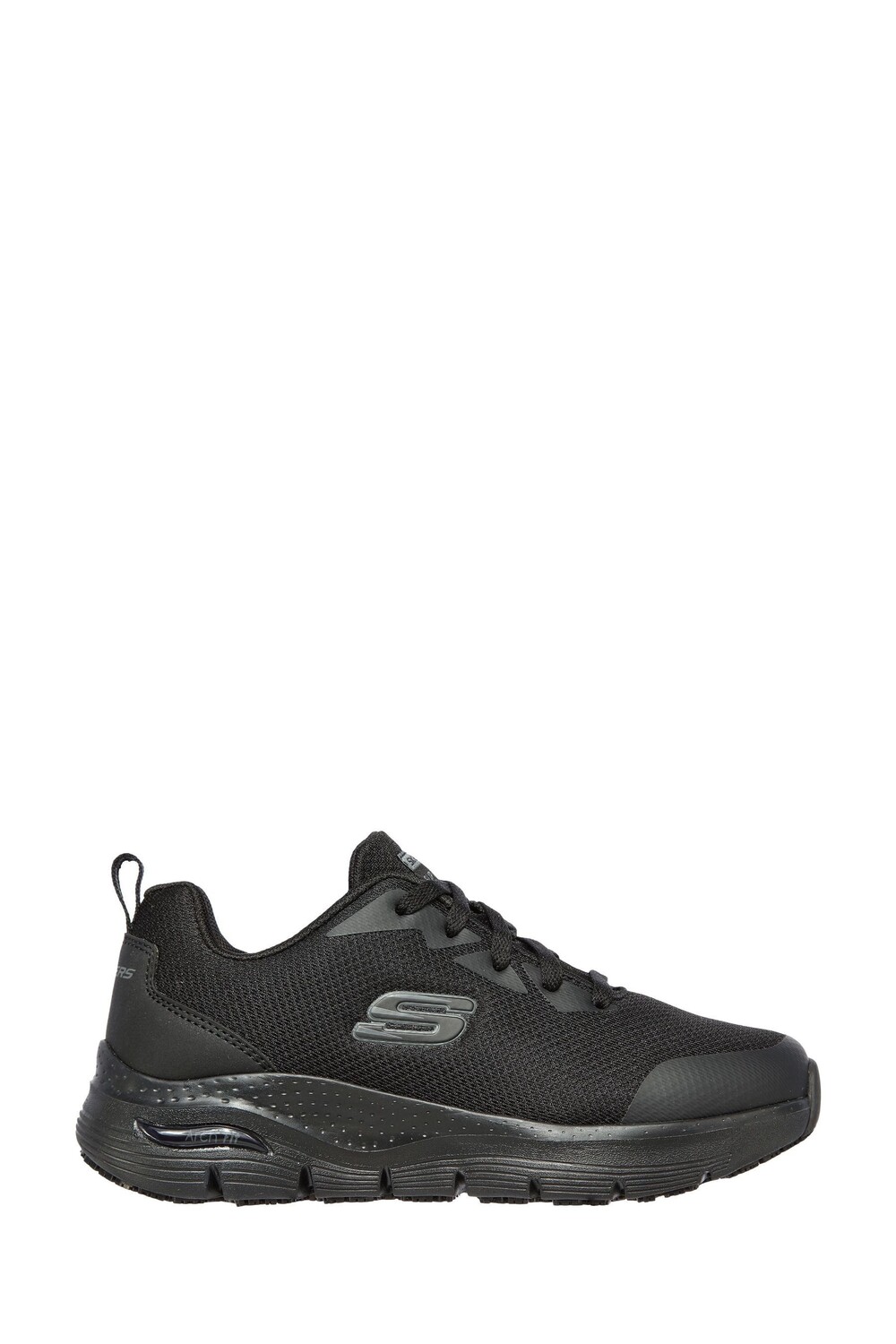 Нескользящая женская рабочая спортивная обувь с аркой Skechers, черный