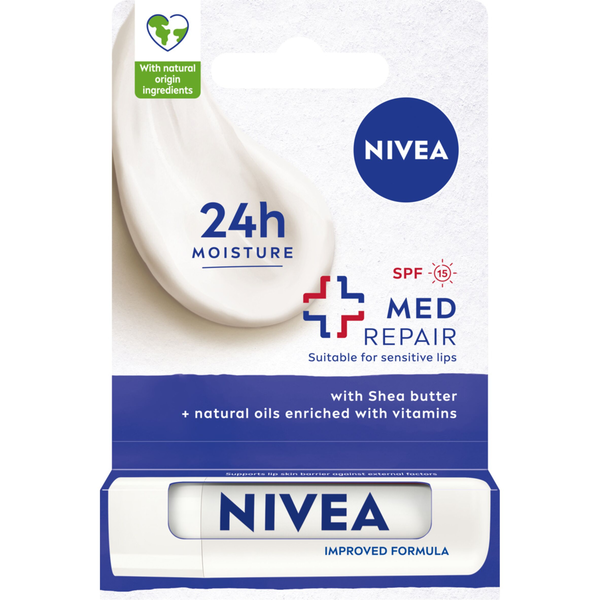 

Питательная губная помада с spf15, 4,8 г Nivea Med repair