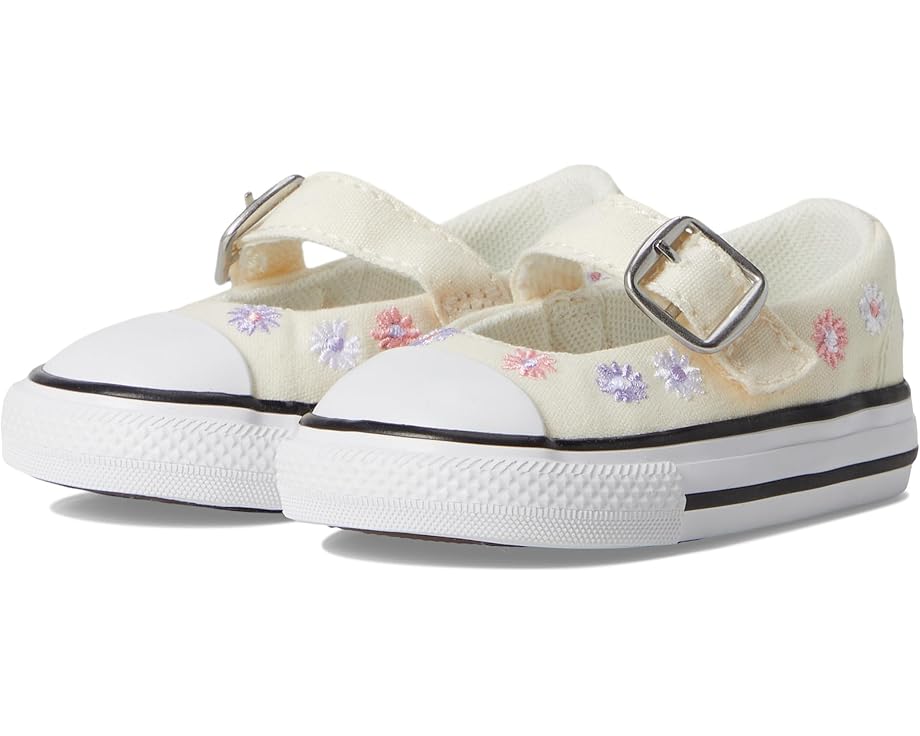 

Кроссовки Converse Kids Chuck Taylor All Star Dainty Mary Jane Floral Easy-On, цвет Egret/White/Black