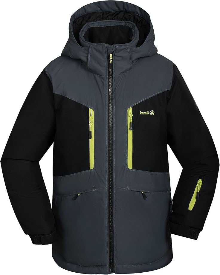 

Куртка Kamik Kids Max Insulated Jacket, цвет Asphalt/Black