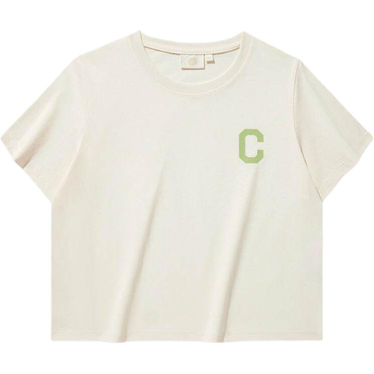 

Обычная футболка женская COVERNAT, слоновая кость, Бежевый, Обычная футболка женская COVERNAT, слоновая кость