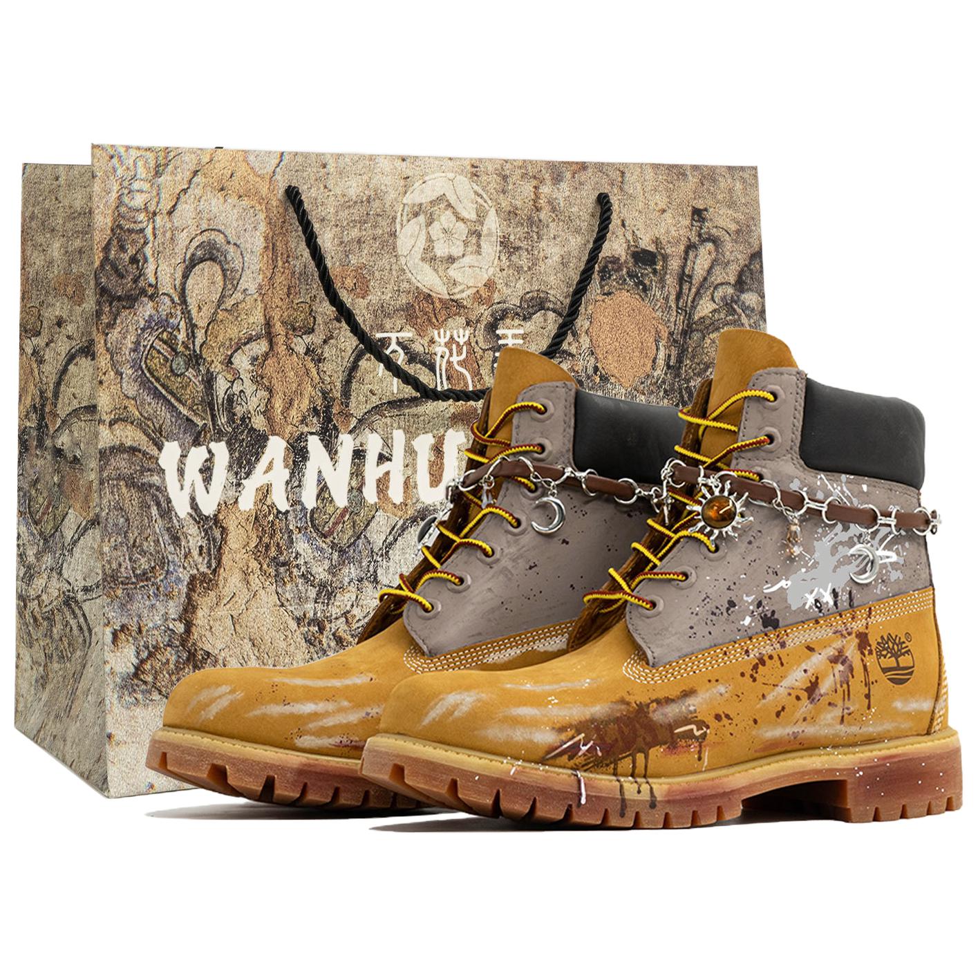 

Timberland Премиальные ботинки короткие уличные мужские Yellow, устойчивые к истиранию