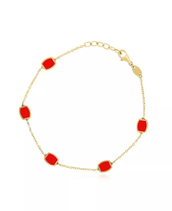 

Браслет Coral Icon из 14-каратного золота The Lovery, coral
