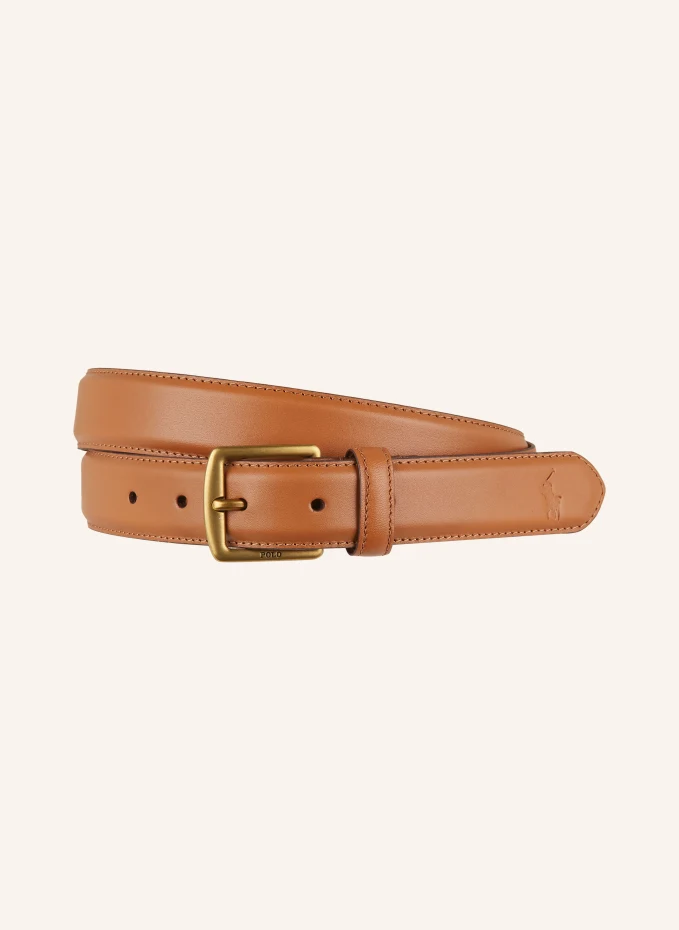 

Кожаный ремень Polo Ralph Lauren, коричневый