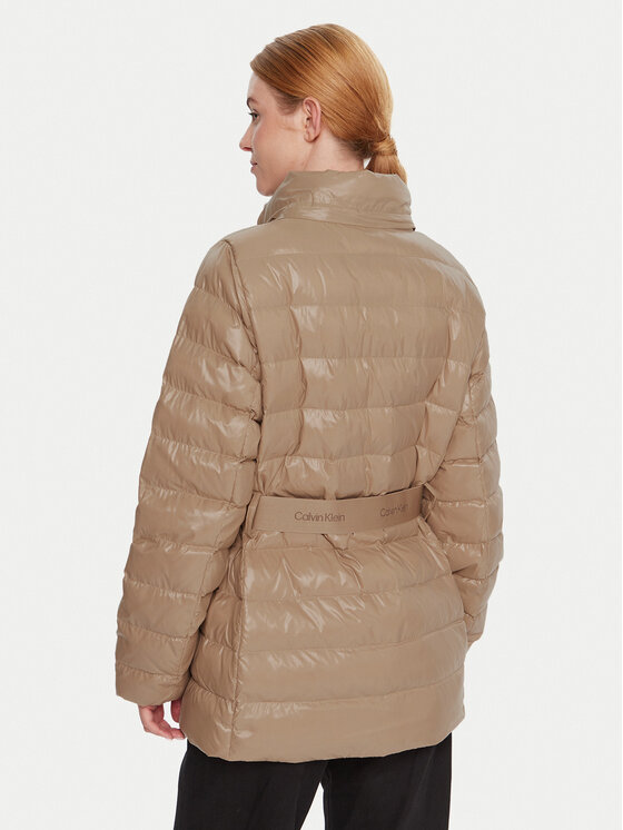 Зимняя куртка regular fit LV044D542G Calvin Klein, бежевый — фото 4