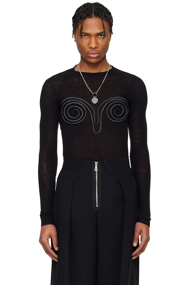 

Футболка '3d spirale' Jean Paul Gaultier, черный