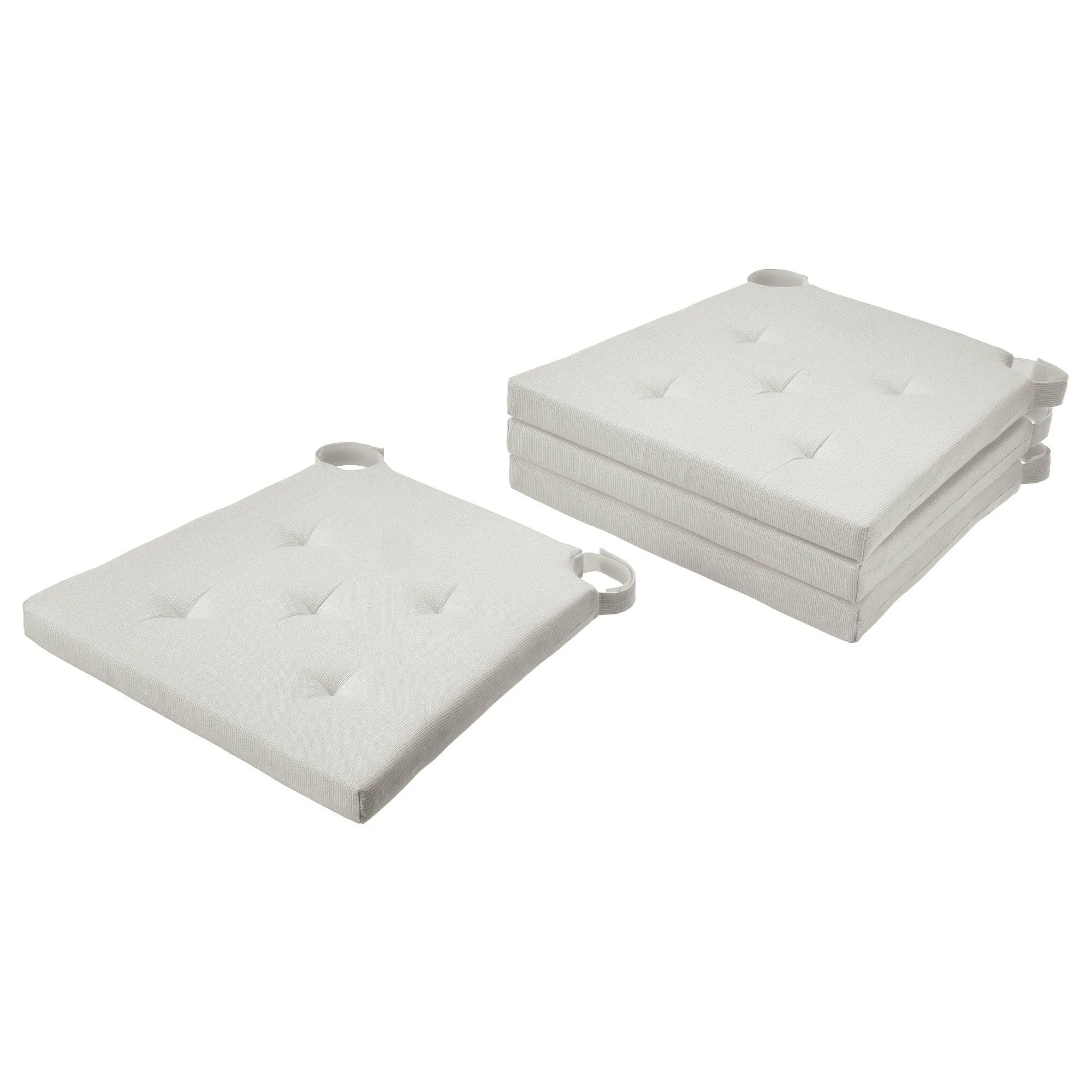 

Подушка на стул, кремовый, 42/35x40x4 см, набор из 4 шт. JUSTINA IKEA