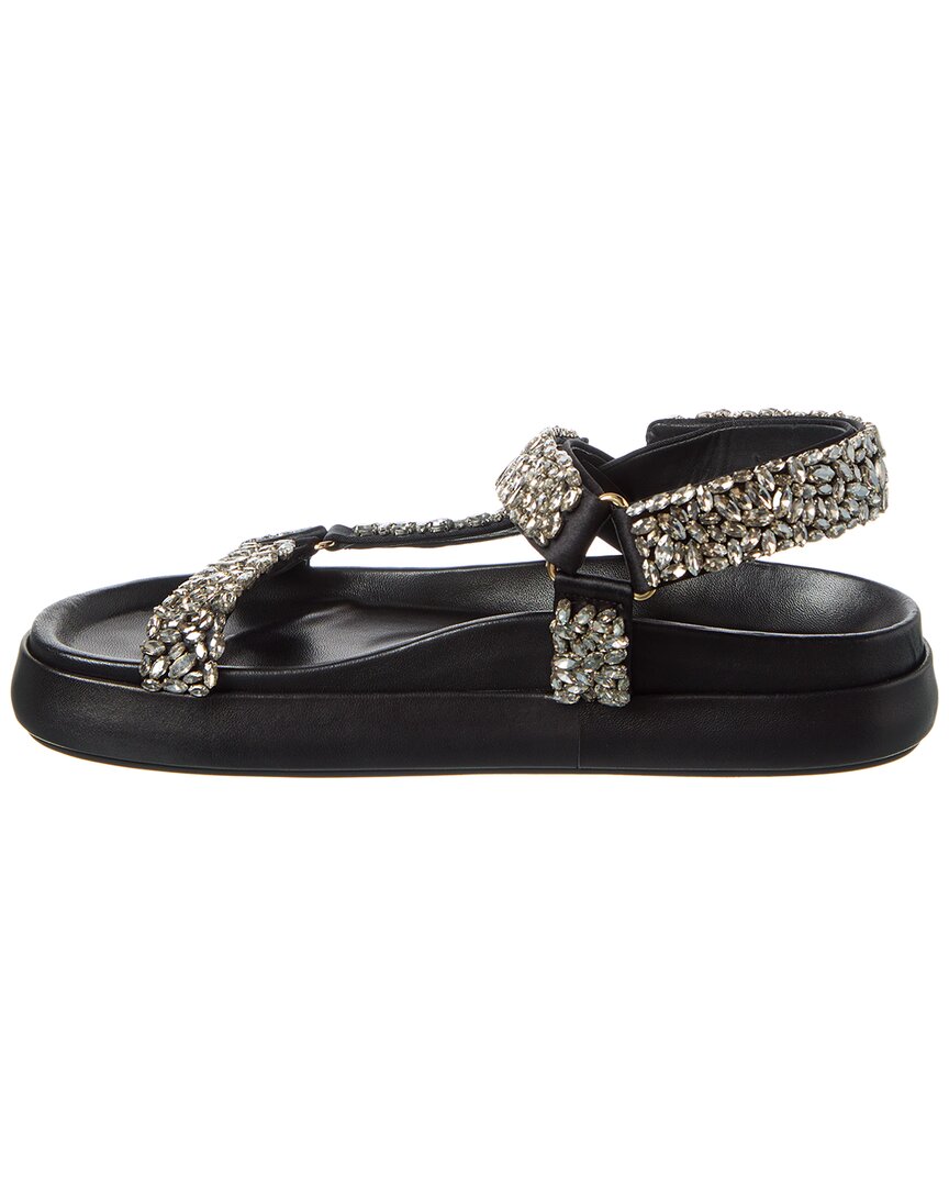Ulla Johnson Leather Sandal, черный — фото 2
