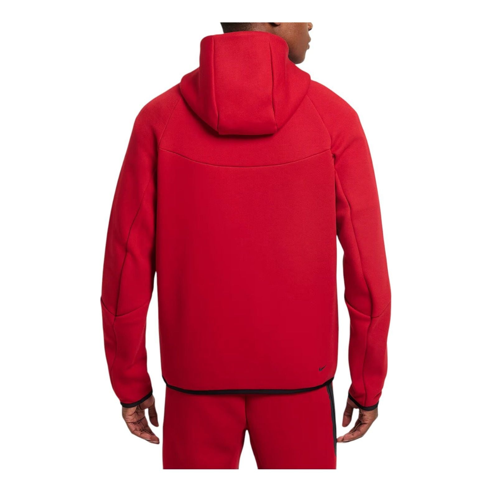 Куртка Nike Tech Fleece Windrunner на молнии, цвет 'Gym Red Black' — фото 2