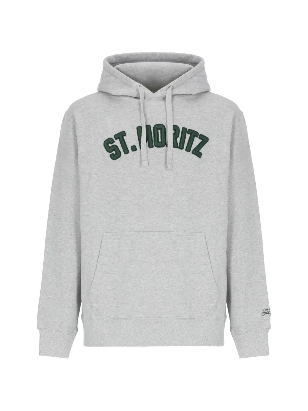 

Хлопковое худи на кулиске Mc2 Saint Barth, серый