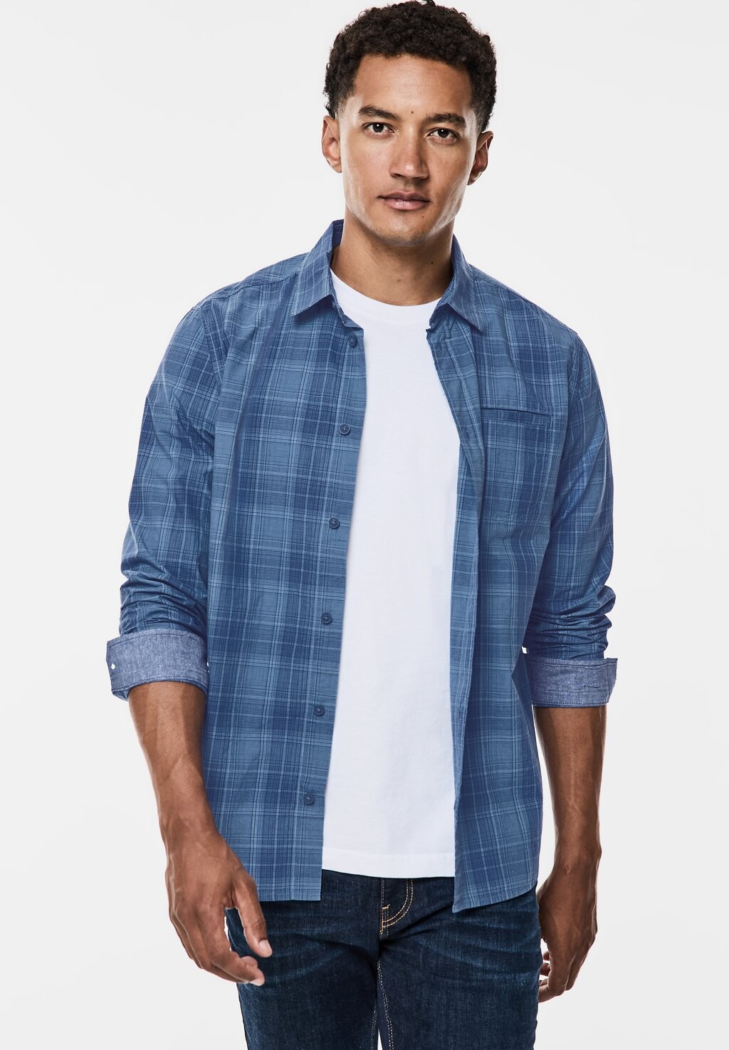 

Рубашка KARIERTES Street One MEN, цвет Mottled Blue