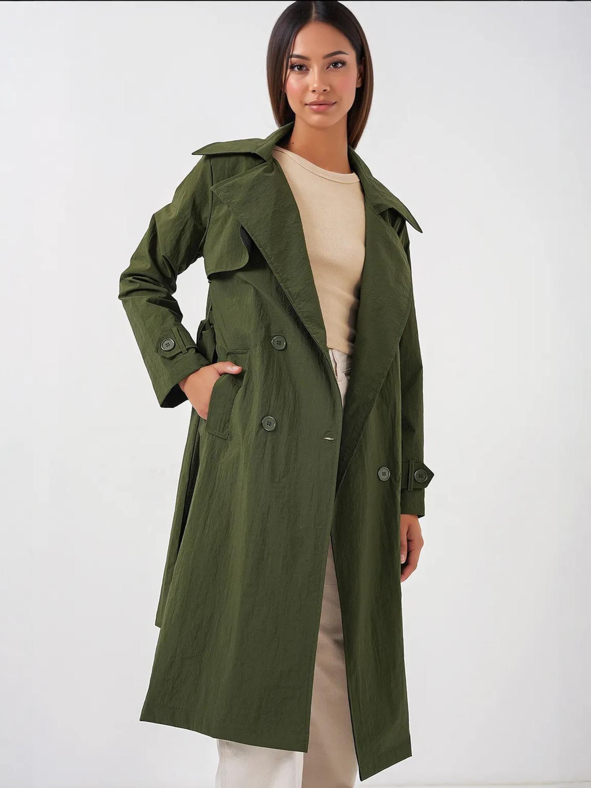 

Bigdart Межсезонное пальто в темно-зеленом цвете