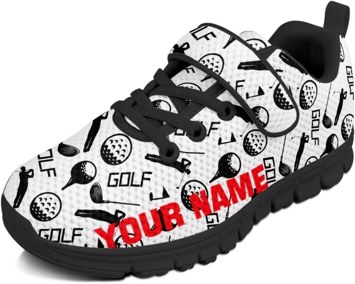 

Детские кроссовки для мальчиков, дышащие спортивные кроссовки для бега и тенниса для детей младшего и старшего возраста, размеры US 11-2.5 Pointodoor, Golf-name