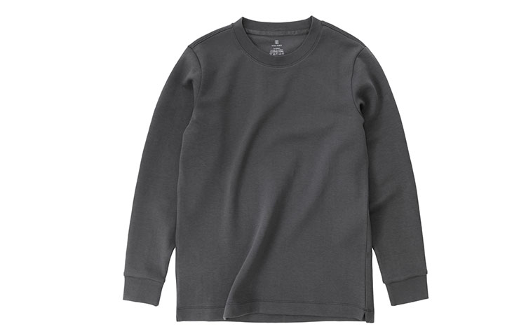 

Футболка мужская, полуводолазка, утолщенная, прямой крой Mr.Bu, [crew neck]ore серый