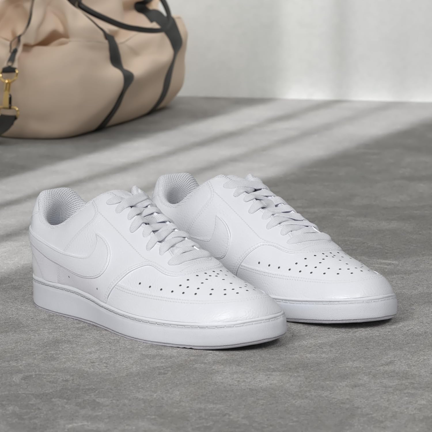 Мужские кроссовки Nike Court Vision Low, белый/черный — фото 2