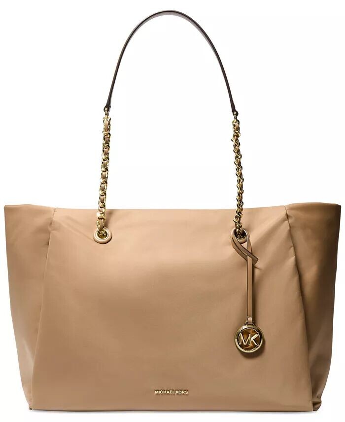 

Большая сумка-тоут Georgia с застежкой-молнией сверху Michael Kors, коричневый/бежевый