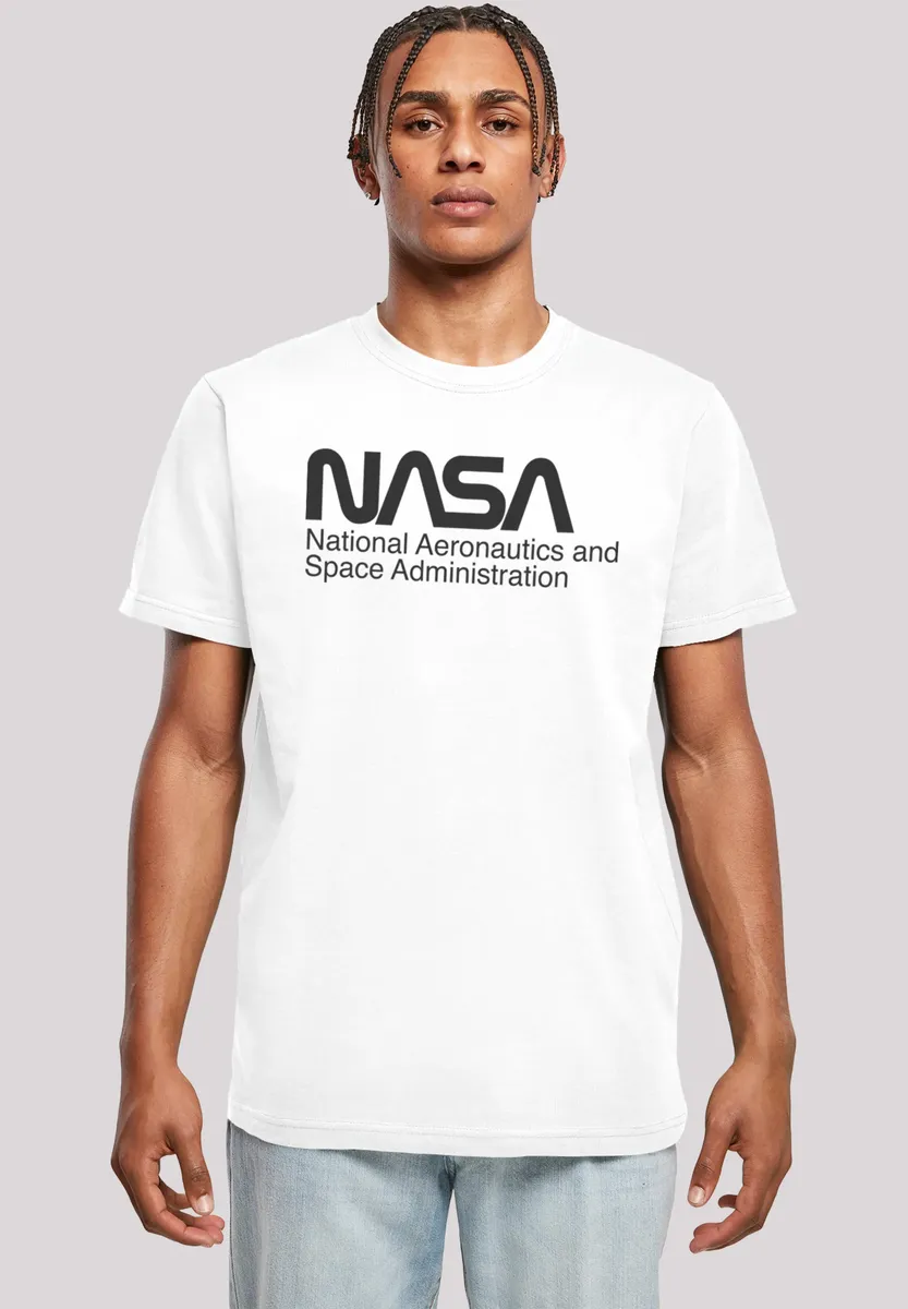 

Футболка F4NT4STIC "NASA Logo One Tone", принт, белый
