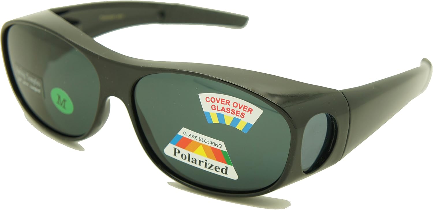 

Защитные накладки на линзы солнцезащитных очков Colorviper Fitover Lens Covers, надеваемые поверх линз поляризованных очков, модель St7659pl COLOR VIPER, Medium Black / Polarized