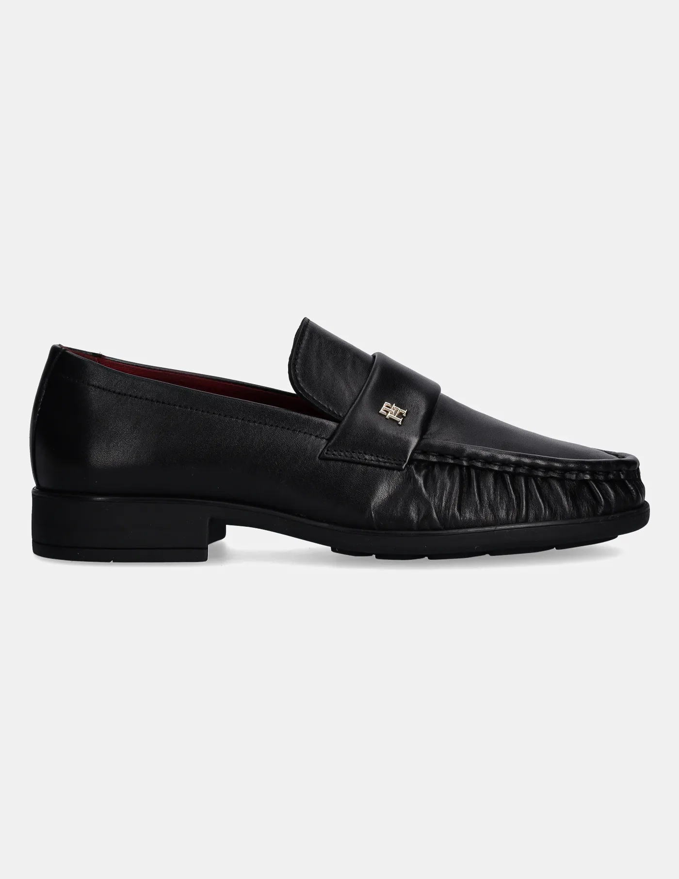 LOAFER SOFT NAPPA Кожаные лоферы со складками Tommy Hilfiger, черный — фото 3