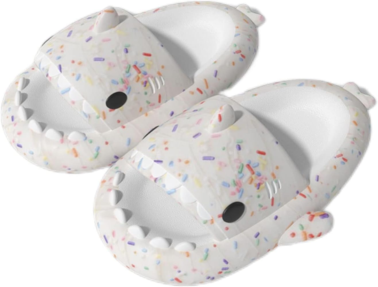 

Оригинальные сланцы Zureto Shark, унисекс с изображением акулы, новые домашние тапочки Cloud Shark для спа, сандалии, Candy White