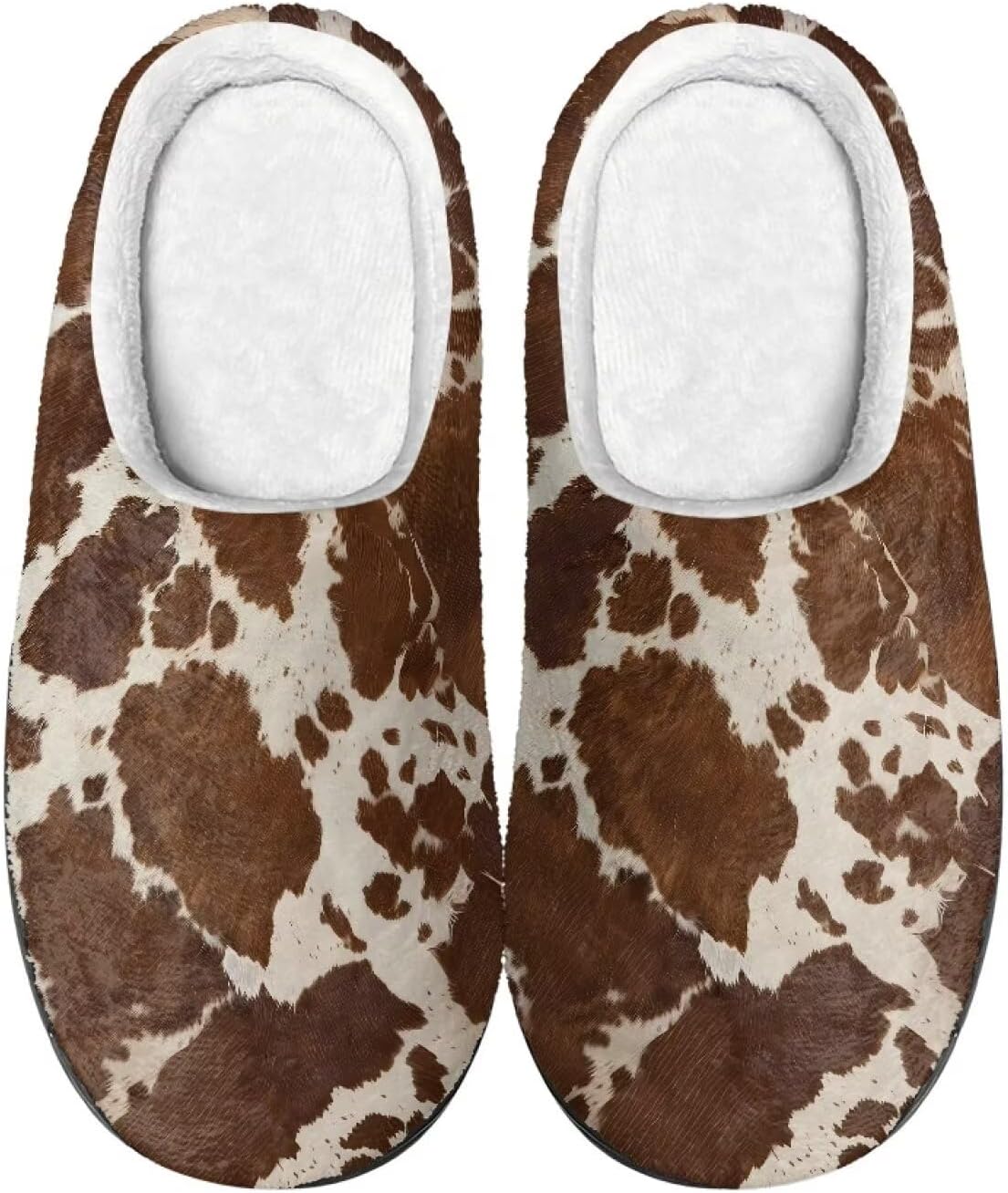

Тапочки Mintulipy для женщин и мужчин для дома и улицы, пушистые тапочки для спальни, Classic Cow Stripe
