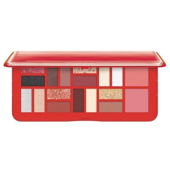 

Палитра теней для век, красные, 20 г Pupa Milano, 3d Effects Design L Eyeshadow Palette, коричневый