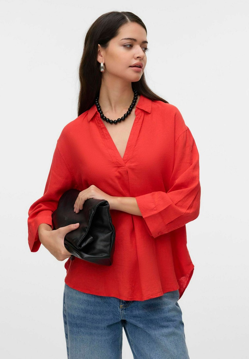 

Блуза VMLINN 3/4 NOOS Vero Moda, красный