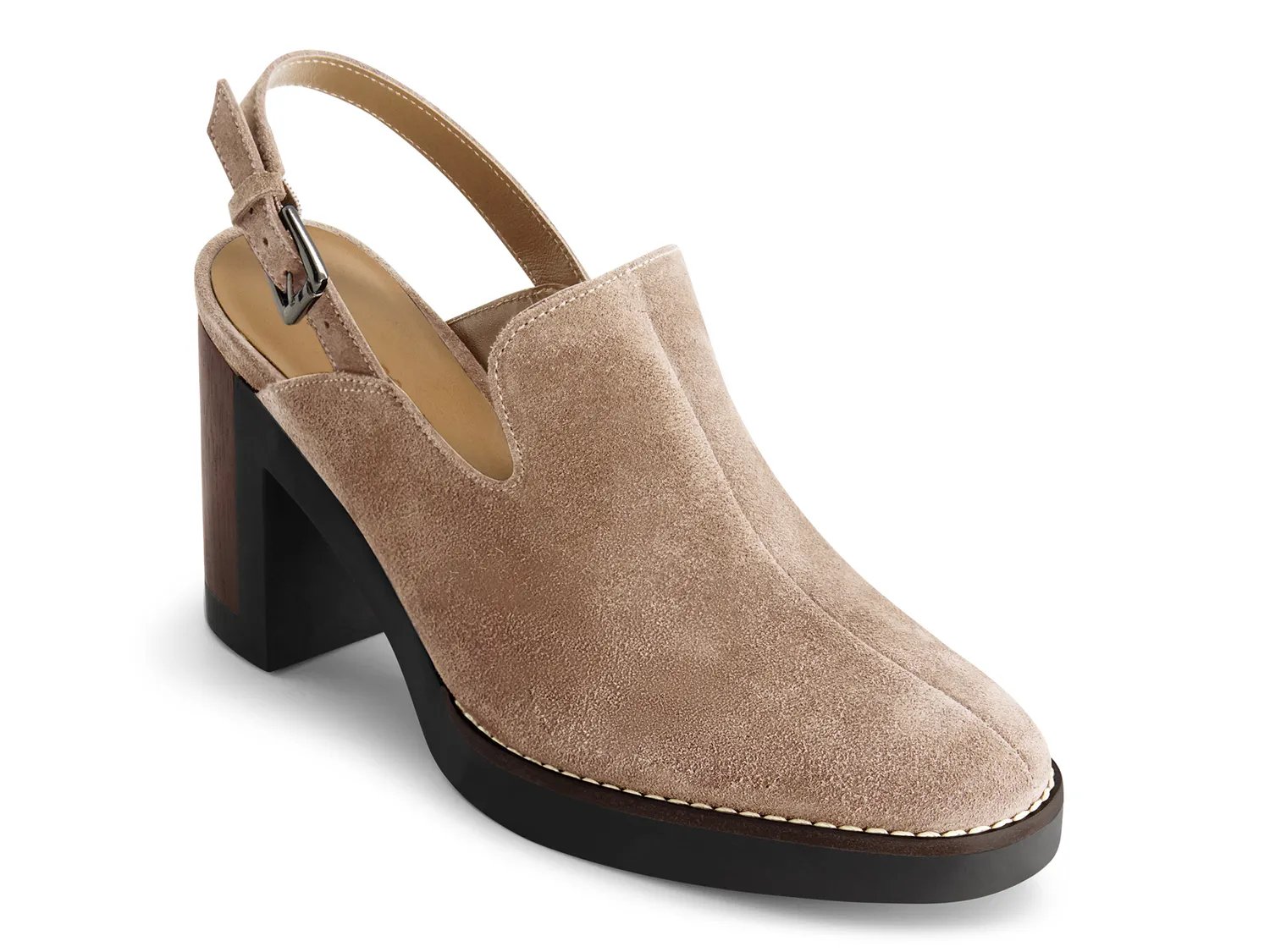 Туфли Bernardo Neza Platform Pump, Sandstone Suede