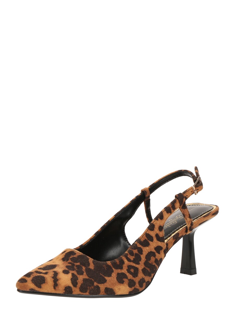 Туфли-лодочки с открытой пяткой BUFFALO Willow, Brown/Cognac
