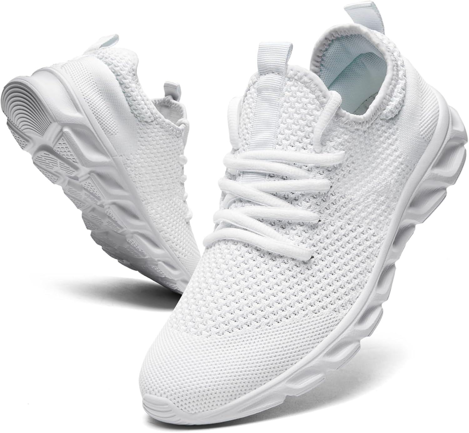 

Мужские теннисные кроссовки Tvtaop, спортивные беговые туфли, легкие кроссовки, противоскользящие туфли для ходьбы и занятий в спортзале, белый