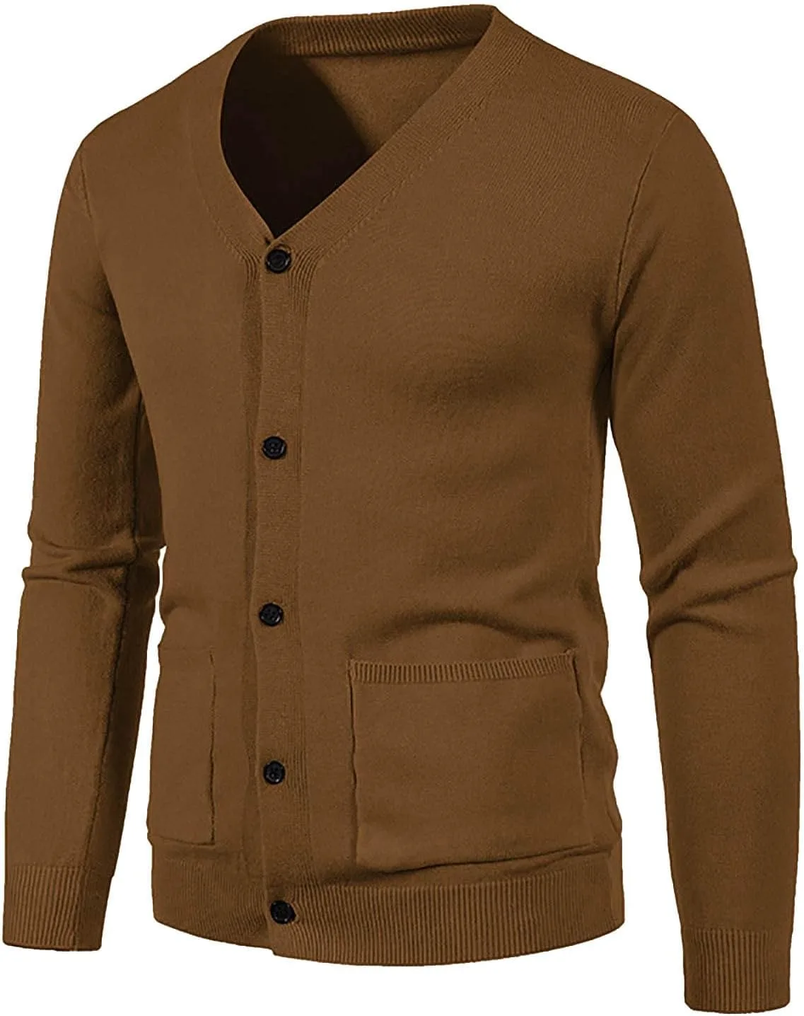 

Мужской кардиган с V-образным вырезом Casual Slim Fit