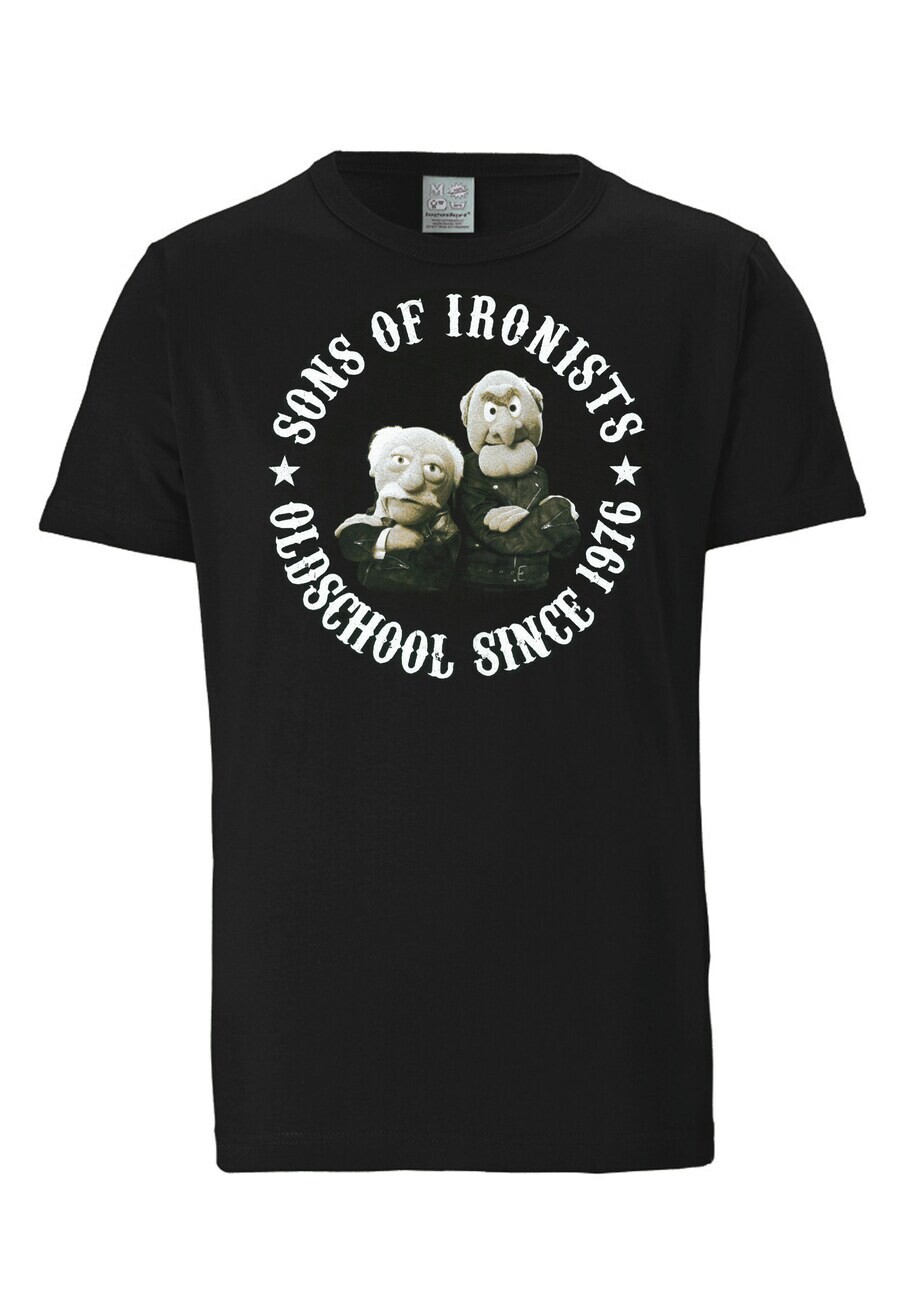 

Футболка LOGOSHIRT Shirt Muppets - Waldorf & Statler - Sons Of Ironists, черный
