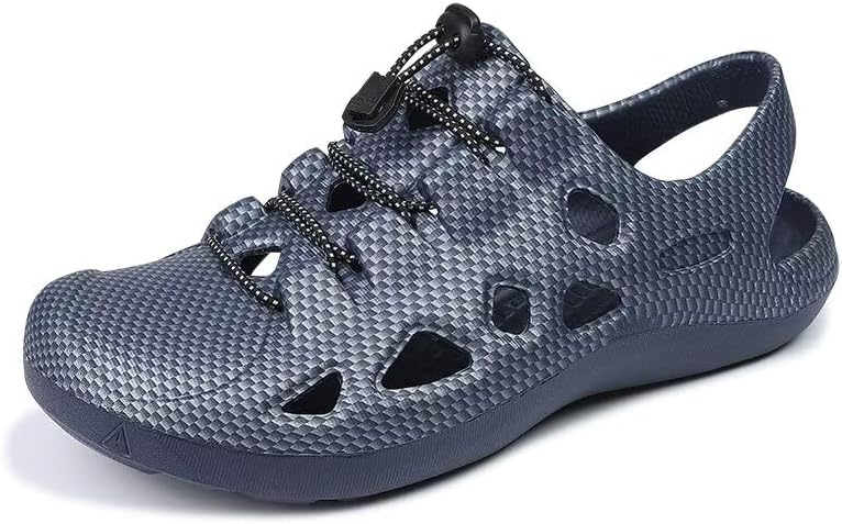 

Мужские легкие спортивные сандалии с закрытым носком для лета, прогулок на пляже и на улице Zonkacen, синий