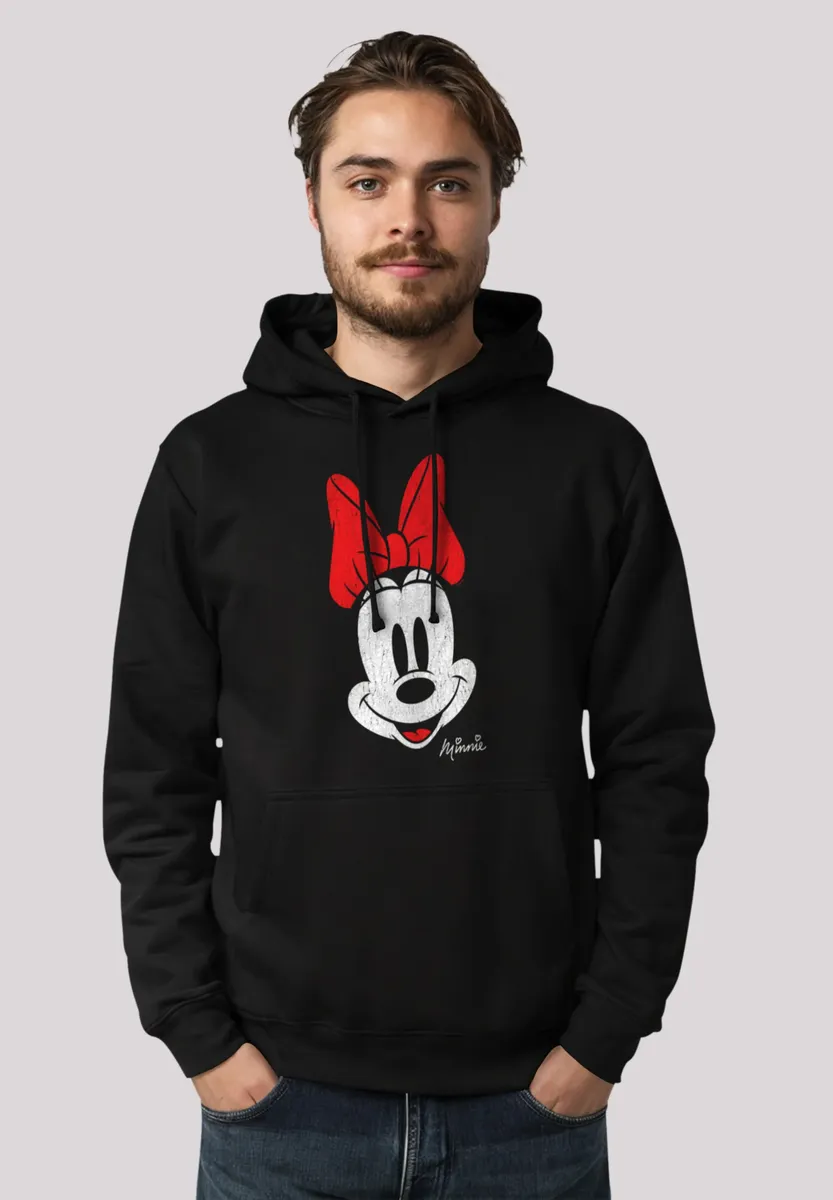 

Толстовка F4NT4STIC "Disney Mickey Mouse Minnie Face Vintage Look", премиум качество, черный