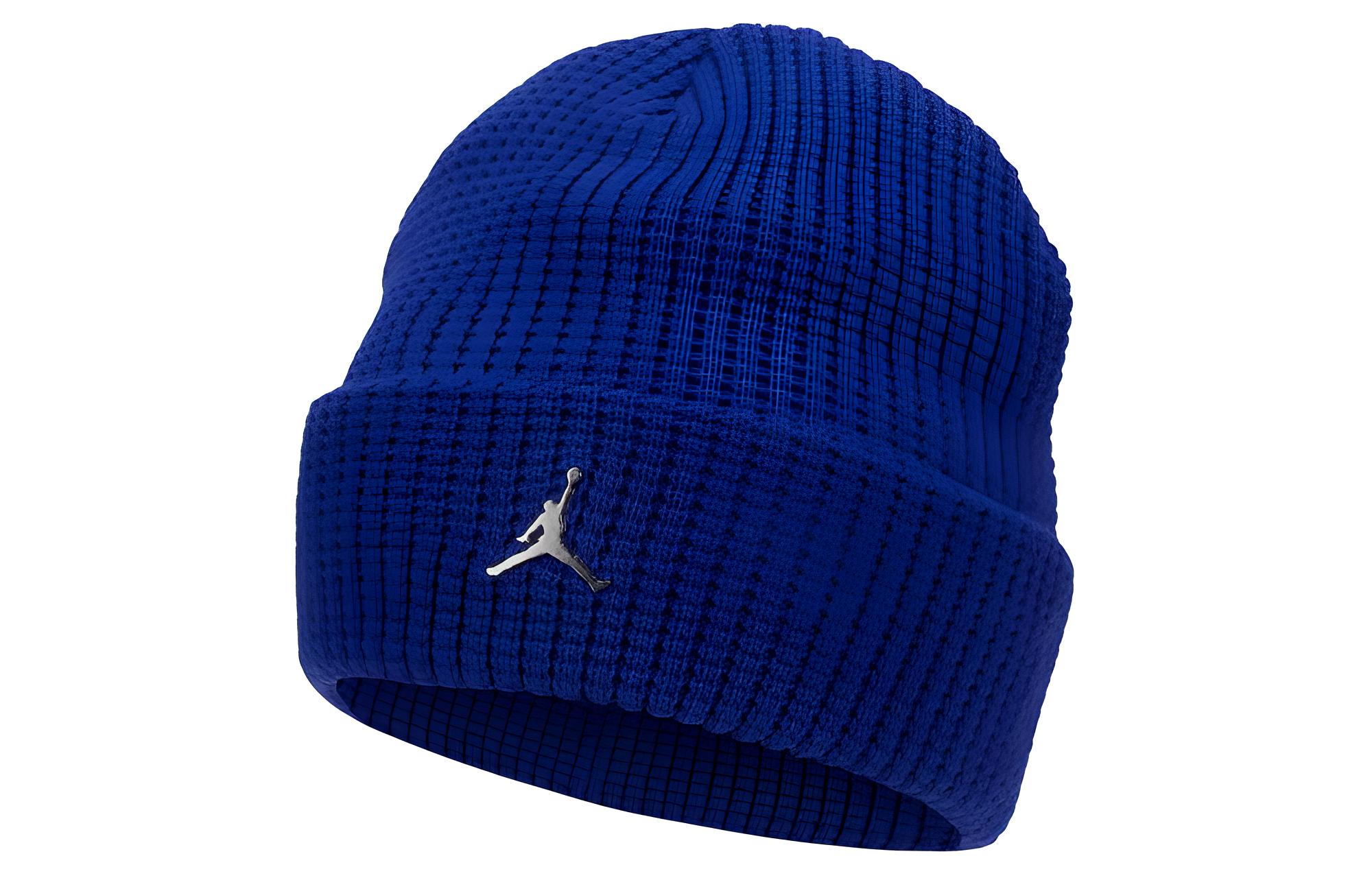 

Jordan Акриловая вязаная шапка с металлическим акцентом мужская синяя, Blue