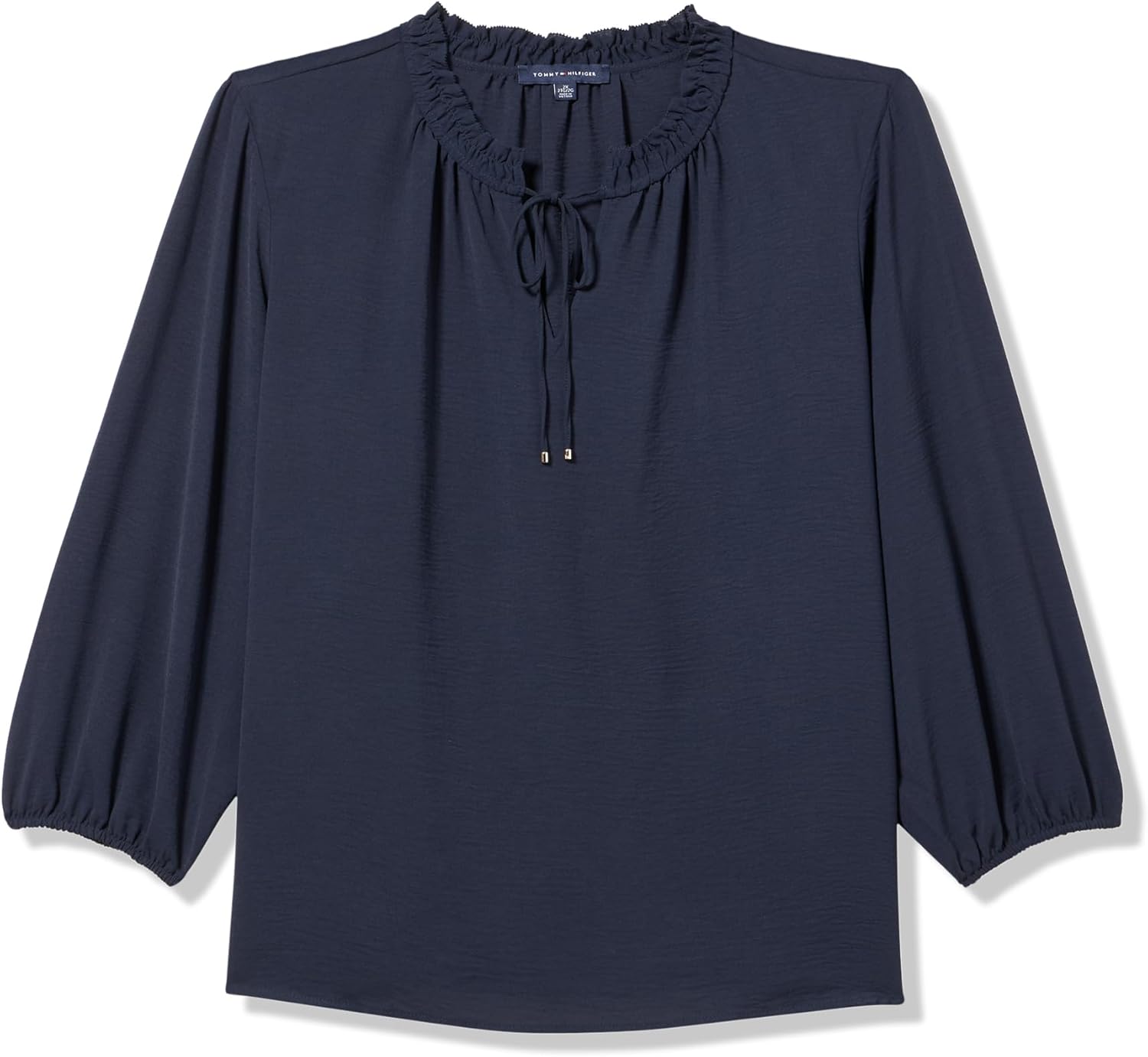 

Женская спортивная блузка с длинным рукавом Tommy Hilfiger с завязкой, Sky Captain
