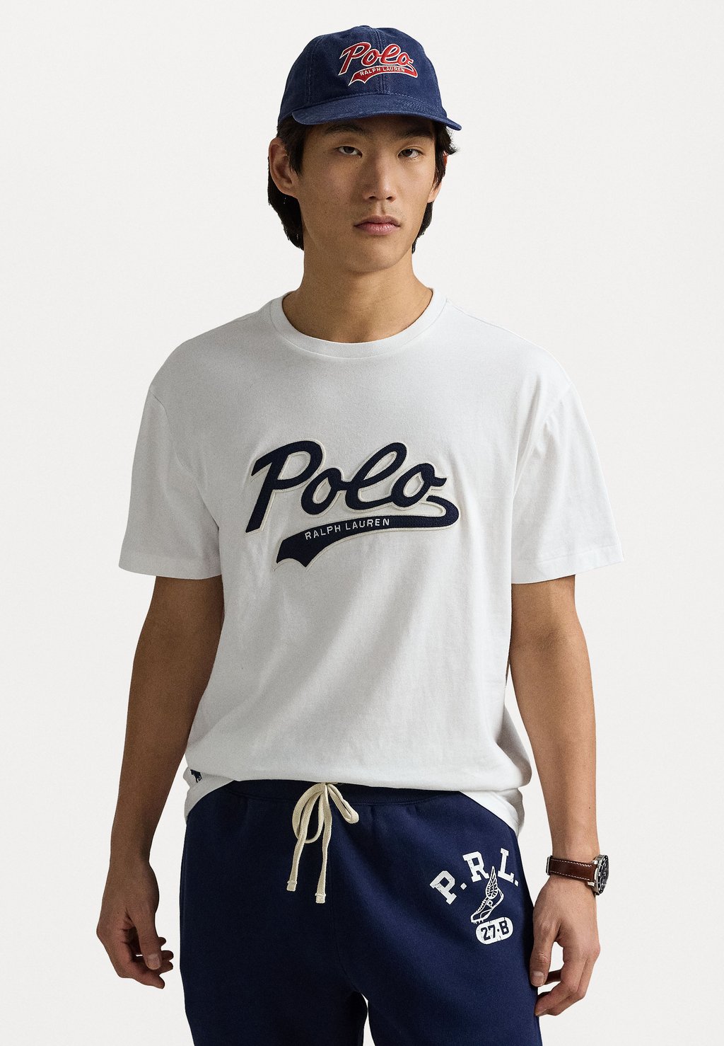 

Футболка с принтом CLASSIC FIT LOGO JERSEY T-SHIRT Polo Ralph Lauren, молочный