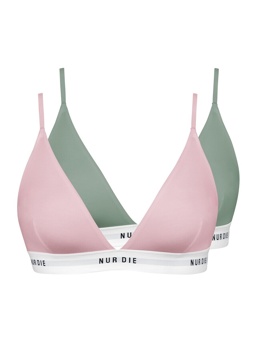

Бюстгальтер Nur Die Triangle Bra Sportiv, цвет Olive/Light pink