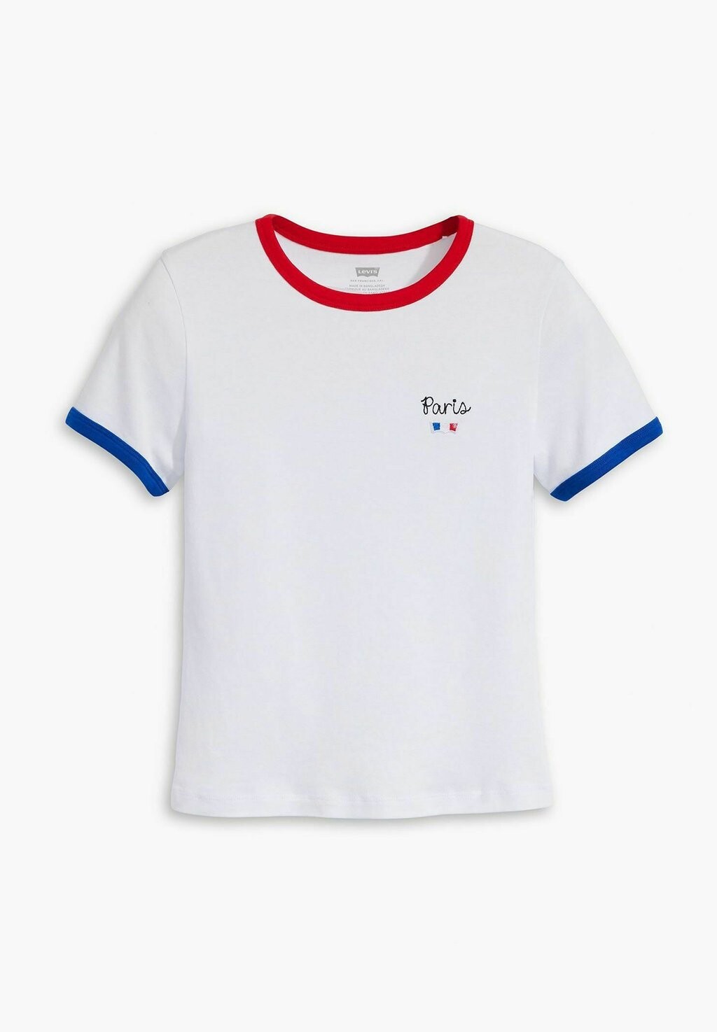 

Футболка с принтом GRAPHIC RINGER RICKIE Levi's, белый деним