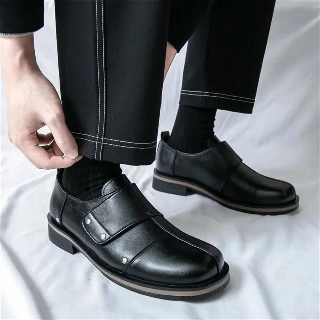 Мокасины кожаные Handmade Leather Black — фото 2