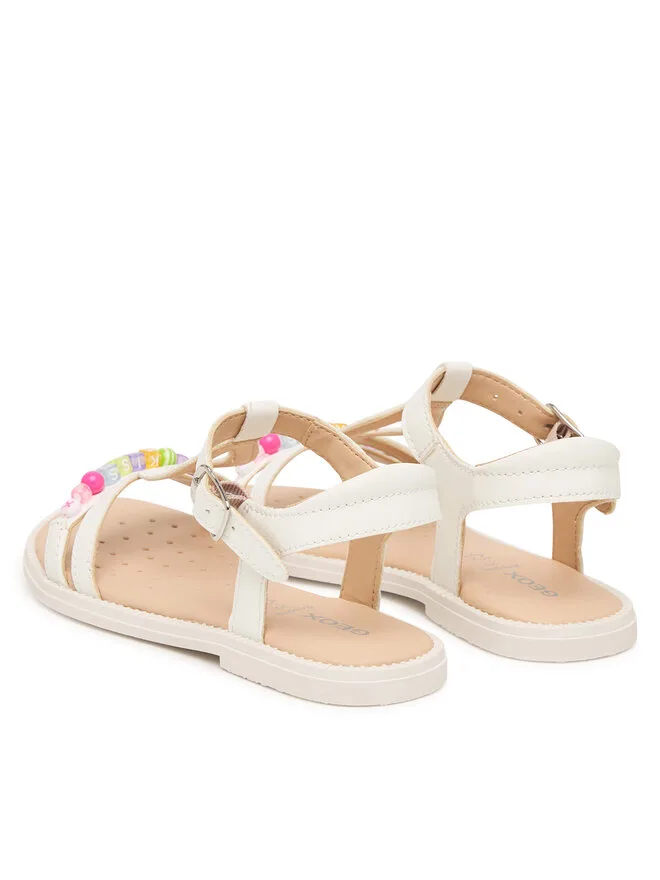 Geox Сандалии Sandal Jr Sandal Karly J6535H 000BC C1000 S белые — фото 3