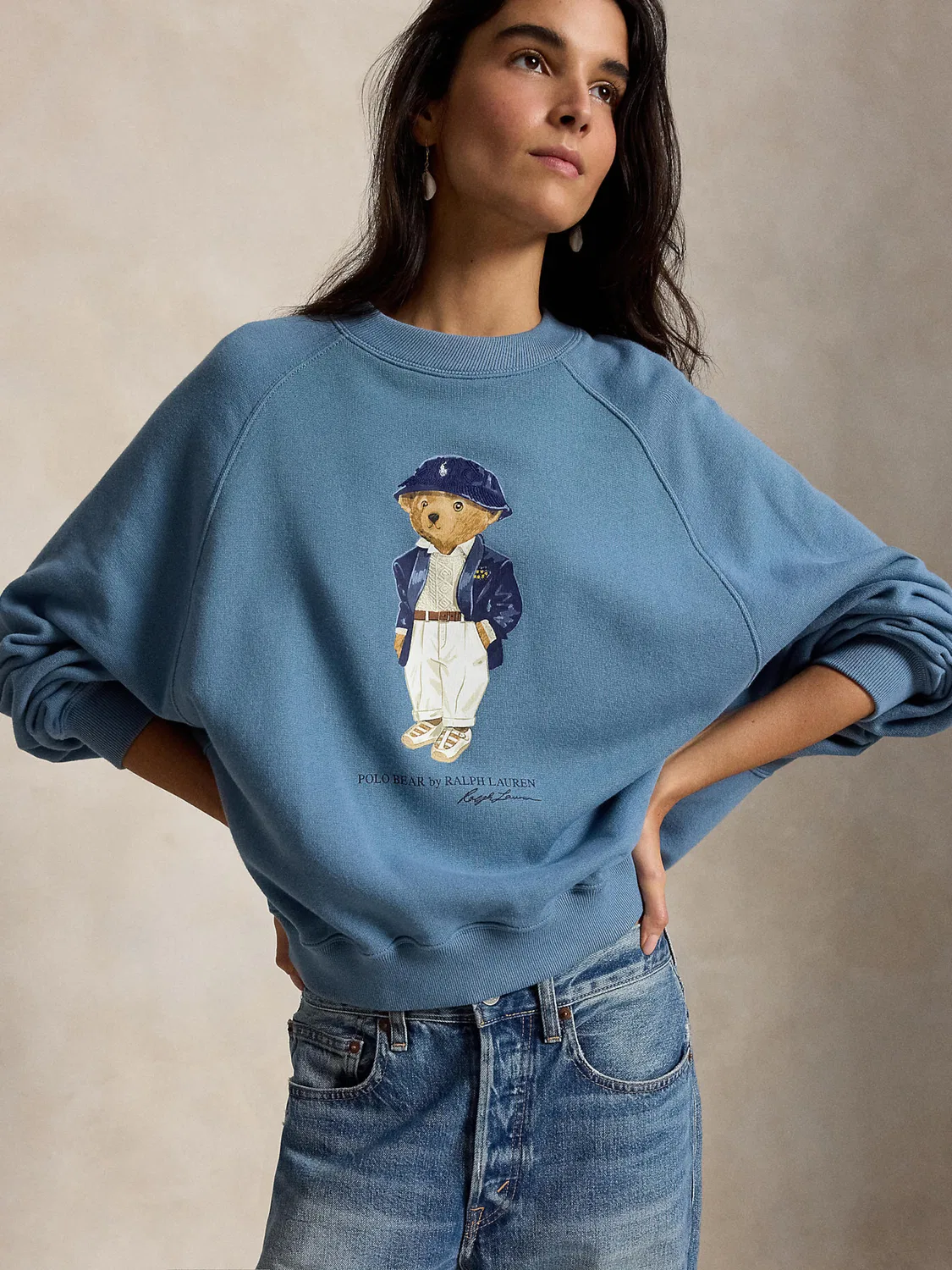 Толстовка Polo Ralph Lauren ISLAND FLC синего и темно-синего цвета — фото 4