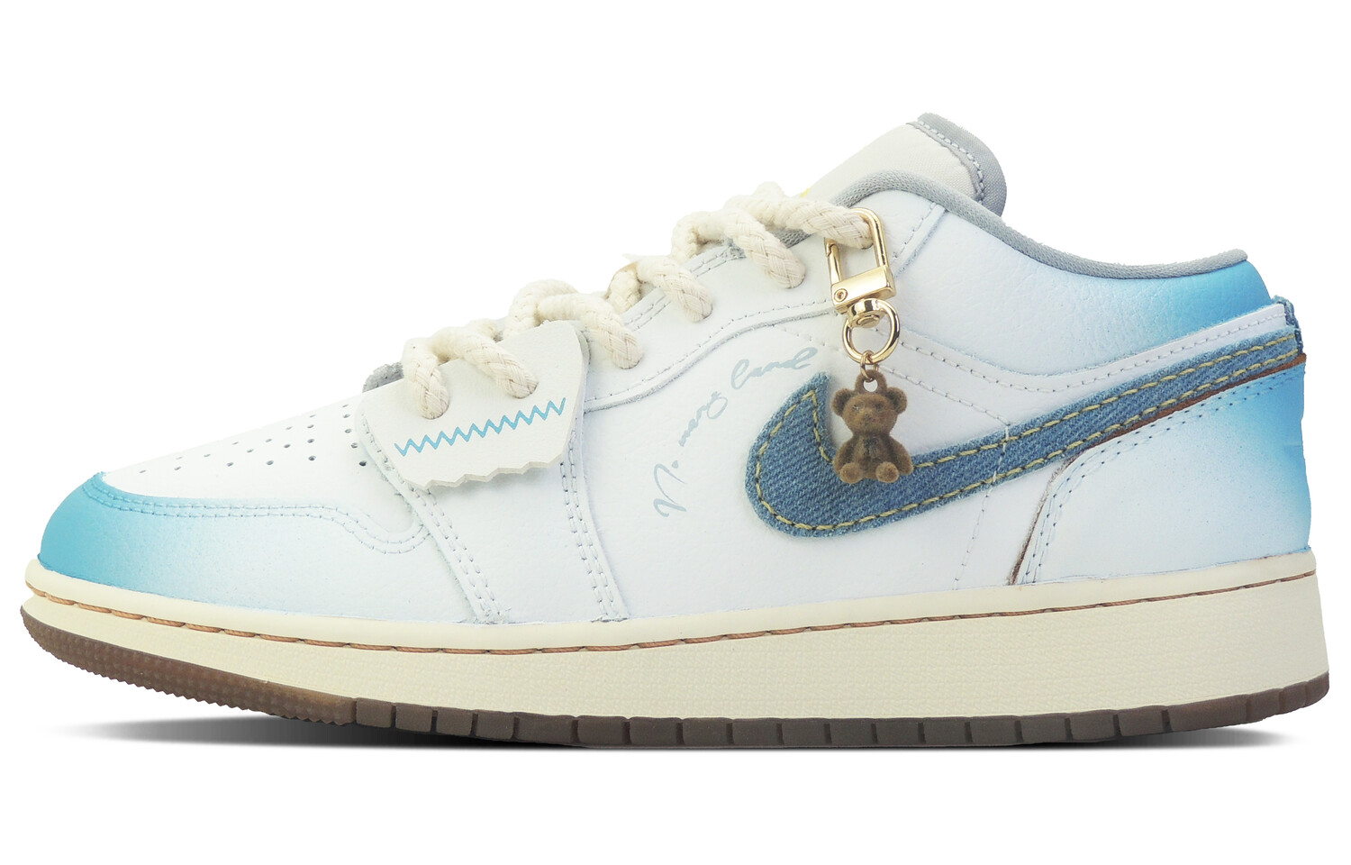 

Кроссовки Air JORDAN 1 Vintage Basketball Shoes Women's Low-Top White Blue, Синий, Кроссовки Air JORDAN 1 Vintage Basketball Shoes Women's Low-Top White Blue