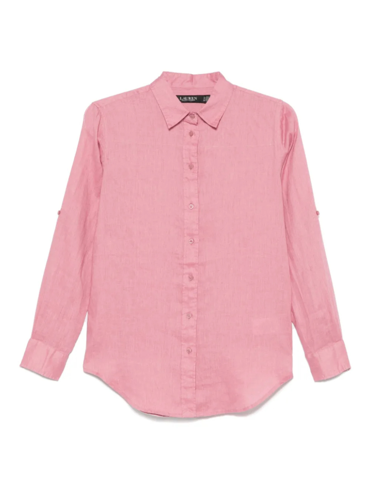 

Льняная рубашка Lauren Ralph Lauren, розовый